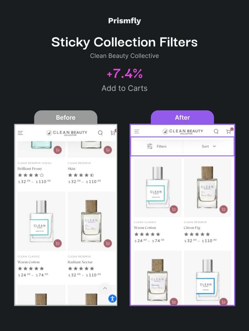 Test Adding Sticky Collection Filters